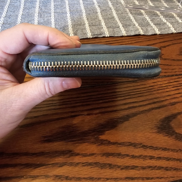 Prada REHAB Blue Authentic Zip Around Wallet - Picture 5 of 13